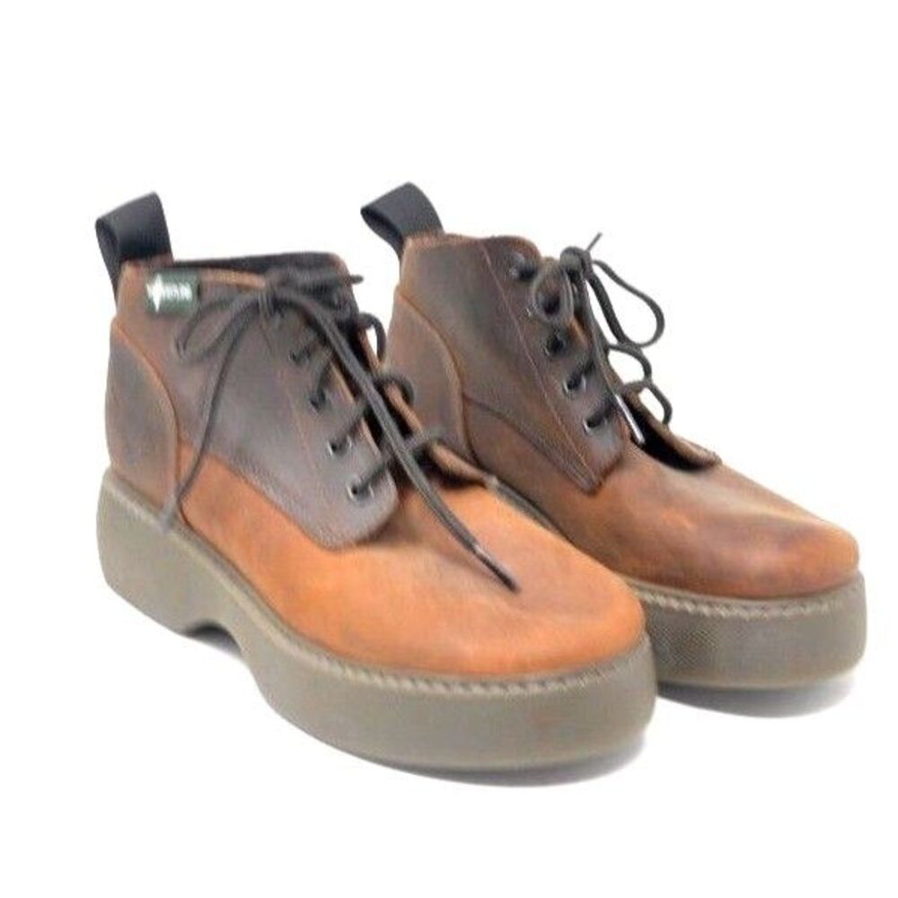 Eastland Camp Moc Chukka Oiled Brown Leather Ankle Boot Women 7M Maine